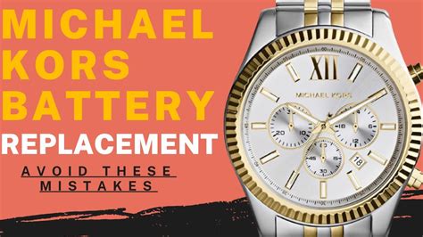 pile montre michael kors|Michael Kors battery replacement.